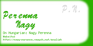 perenna nagy business card